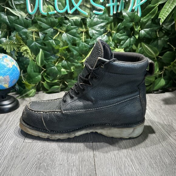 Irish Setter Wingshooter Moc Toe Boots Black Leather 845 Mens Size 9.5 2E - Picture 8 of 11